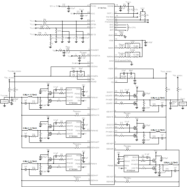 RT8878A - Dual-Output PWM Controller with 2 Integrated Drivers for 