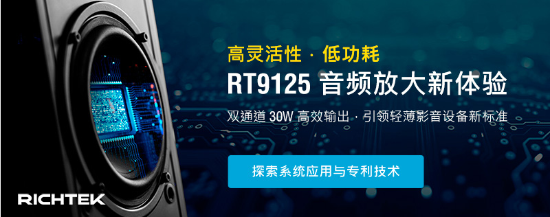 Next-Level Audio for TVs & Soundbars — RT9125 Stereo 30W Audio Amplifier
