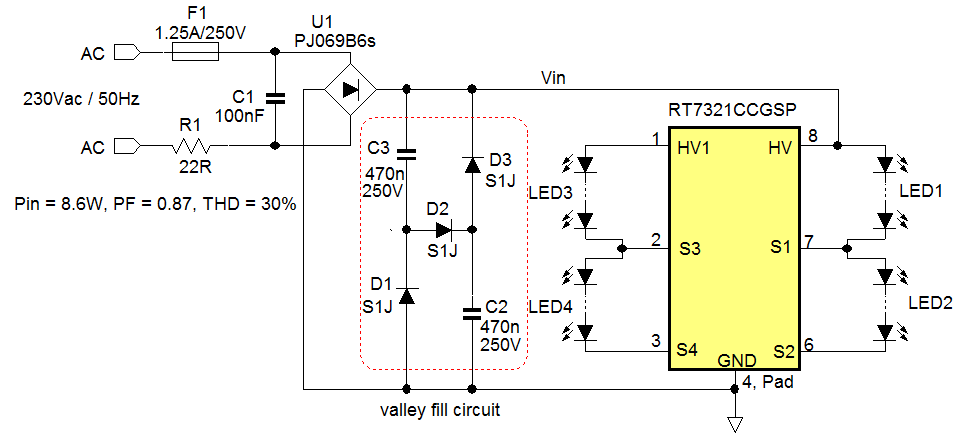 Reducing light. Ремонт драйвера светодиодного светильника. Driver + «Valley fill» 2022.