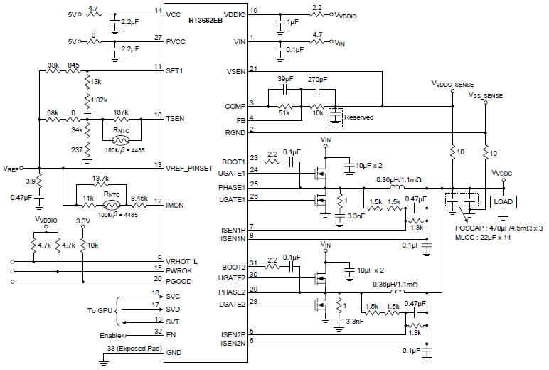 RT3662EB - Single Channel PWM Controller with 2 Integrated Drivers for ...