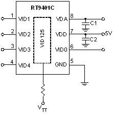 RT9401C - 6位元 VID 參考電壓發生器 | Richtek Technology
