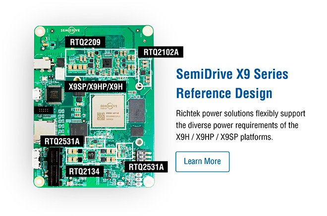 Richtek and SemiDrive Partner for X9-Series Platforms